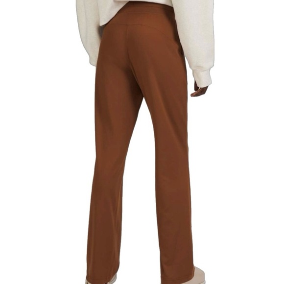 Lululemon Ready to Rulu Straight-Leg High-Rise Pant, Roasted Brown size 12 - Picture 4 of 8
